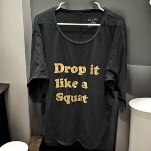 Just Be free Black Tee with White Text 2XL